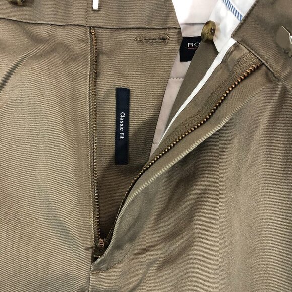 Roundtree & Yorke Tan Khaki Pants Size 38 X 30 - Picture 4 of 5